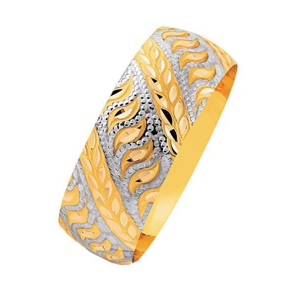 14 Ayar Mega Bilezik 25 Gram Yaprak Model - Image 1