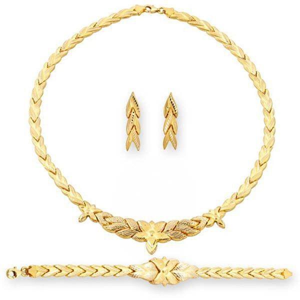 Düğün Set Çiçekli Model 46,00 Gram 22 Ayar Altın - Image 1