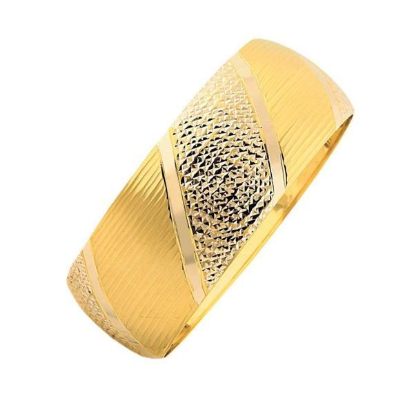 14 Ayar Altın Şarnelli Bilezik 18 Gram - Image 1