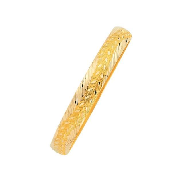 14 Ayar Altın Hediyelik Bilezik Yaprak Model 7 Gram - Image 1