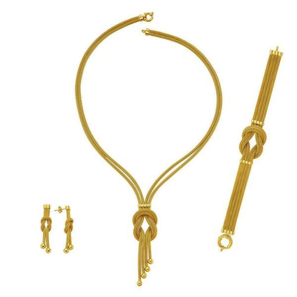 22 Ayar Düğümlü Set Takımı Toplu 64.00 Gram - Image 1