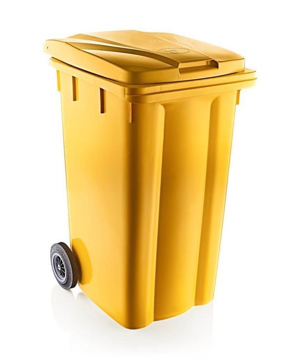 Omnipazar SY-6510 Tekerlekli Kapaklı Plastik Çöp Konteyneri 240 lt  - Image 1