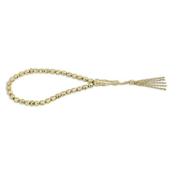 Tespih Oval İşlemeli 15,00 Gram 14 Ayar Altın - Image 1