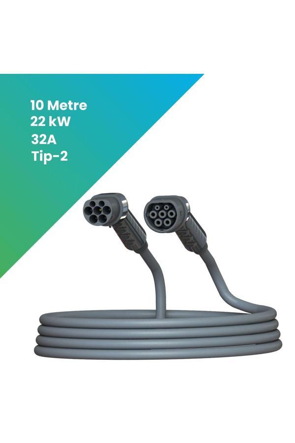 Filşarj 22 Kw 10 M Elektrikli Araç Ac Tip-2 Şarj Kablosu - Image 1