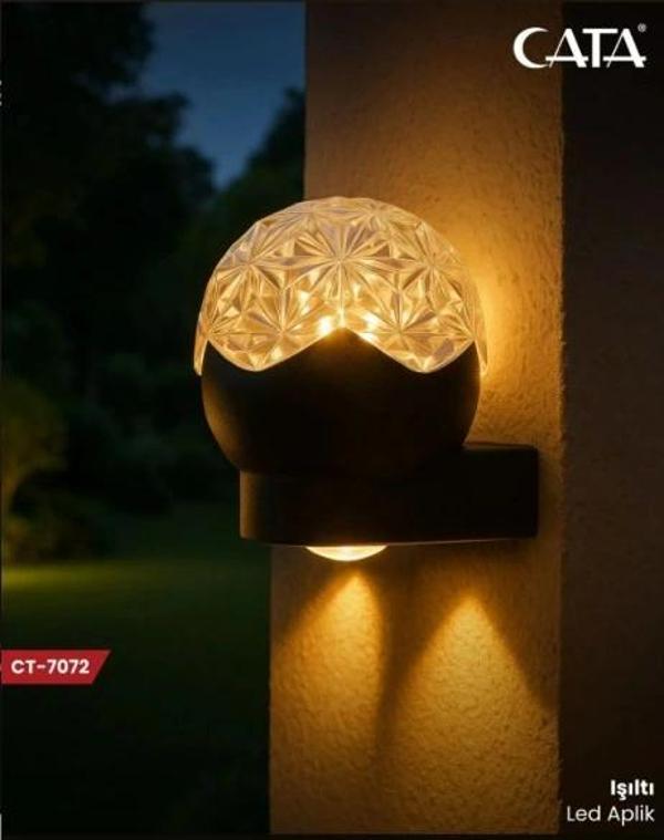 CATA Işıltı Led Duvar Aplik 15w 3200K Günışığı IP44 Çift Taraflı Led Efektli (Dış Mekan) - Image 1