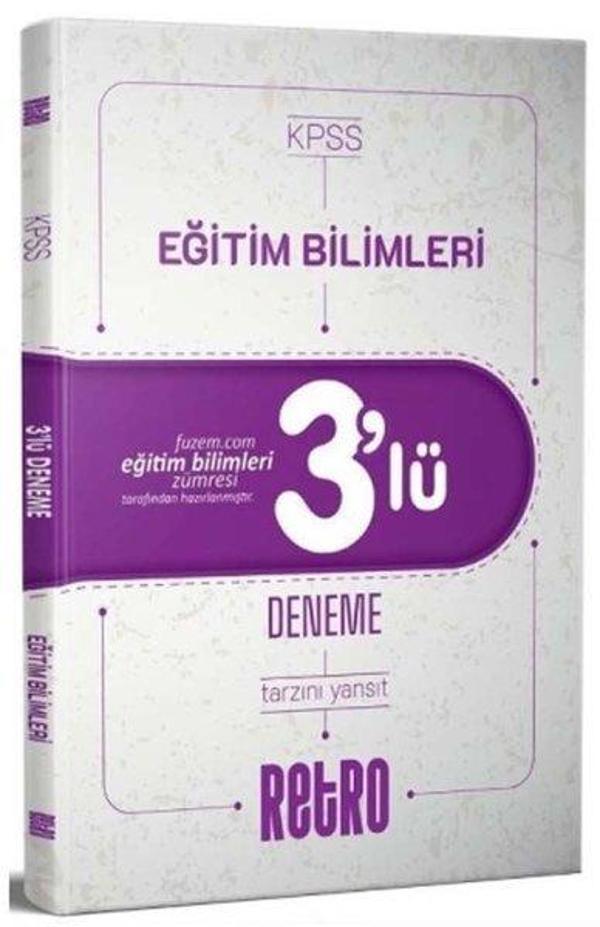 2025 KPSS Eğitim Bilimleri Tamamı Çözümlü 3lü Deneme - Retro Yayıncılık - Image 1