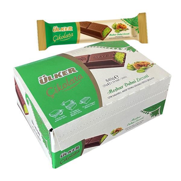 Ülker Meşhur Dubai Lezzeti Dubai Çikolatası 35 gr x 24 Adet - Image 1