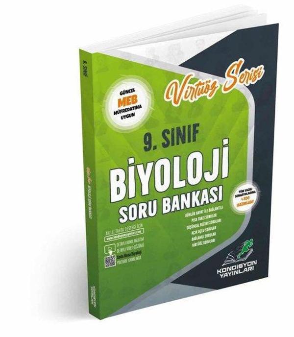 9. Sınıf Biyoloji Virtüöz Serisi Soru Bankası - Kondisyon Yayınları - Image 1