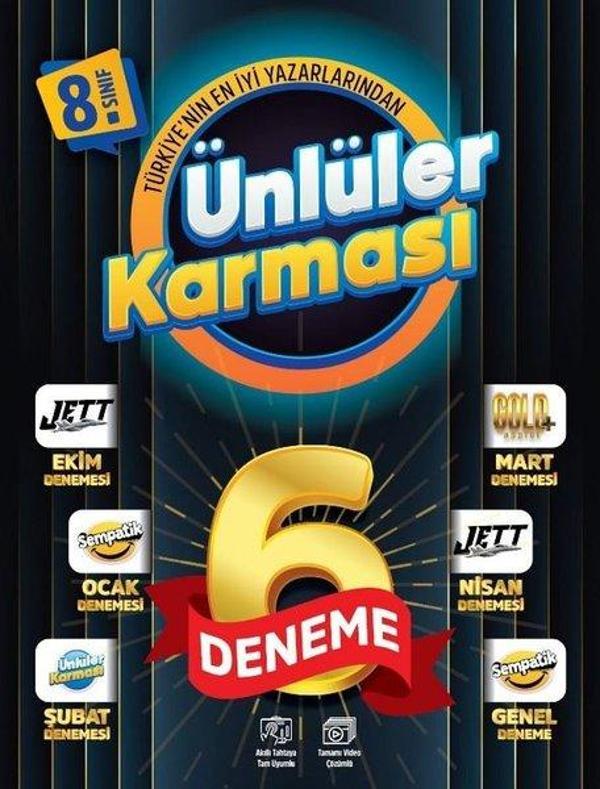 8. Sınıf 6'lı Karma Deneme - Ünlüler Karması - Image 1
