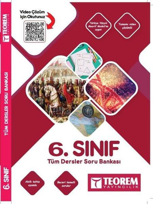 6. Sınıf Tüm Dersler Soru Bankası - Teorem Yayınları - Image 1