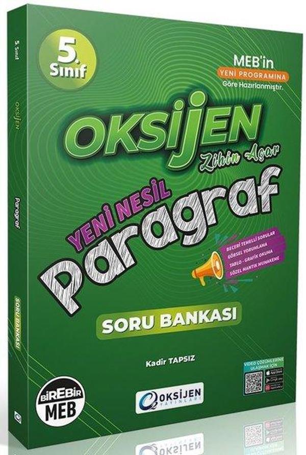 Oksijen 5. Sınıf Paragraf Soru Bankası - Oksijen Yayınları - Eğitim - Image 1