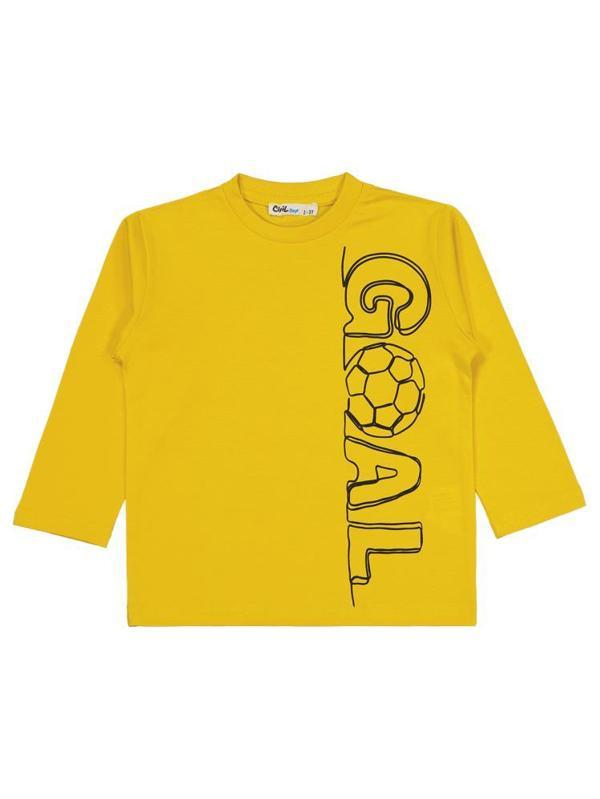 Civil Boys Goal Baskılı 2-5 Yaş Sweatshirt - Sarı3-4 Yaş - Image 1