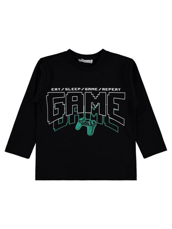 Civil Boys Game Baskılı 2-5 Yaş Sweatshirt - Siyah4-5 Yaş - Image 1