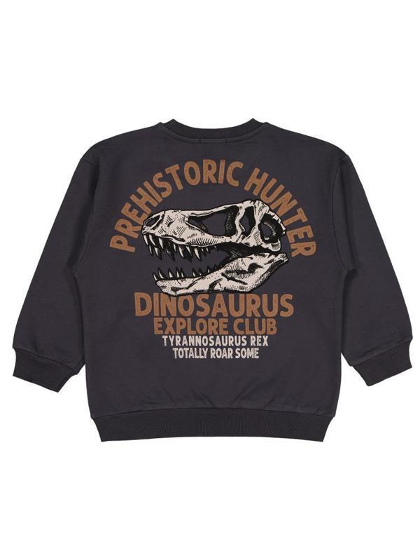 Civil Boys Prehıstorıc Baskılı 6-9 Yaş Sweatshirt - Gri7-8 Yaş - Image 1