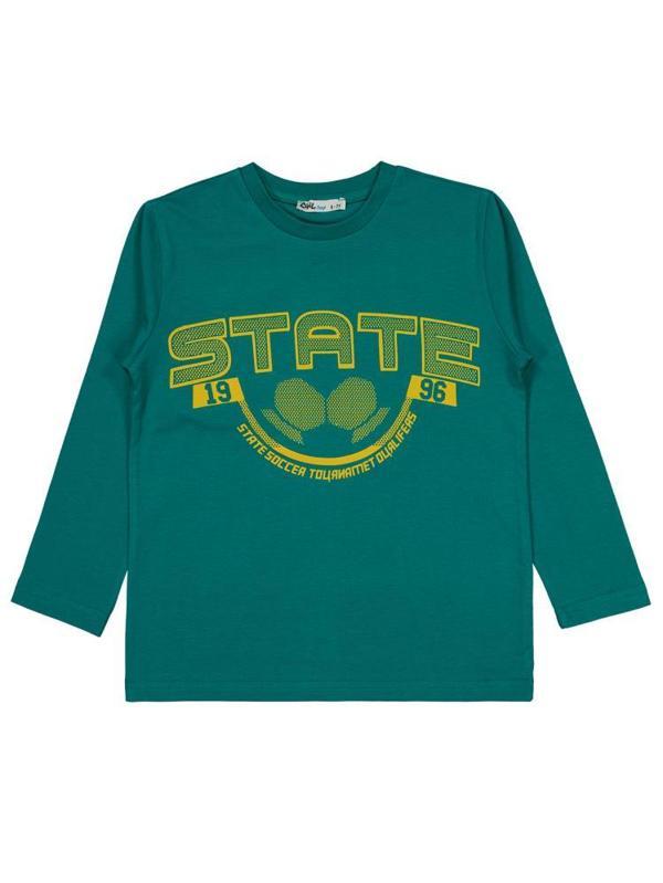 Civil Boys State Baskılı 6-9 Yaş Sweatshirt - Yeşil7-8 Yaş - Image 1