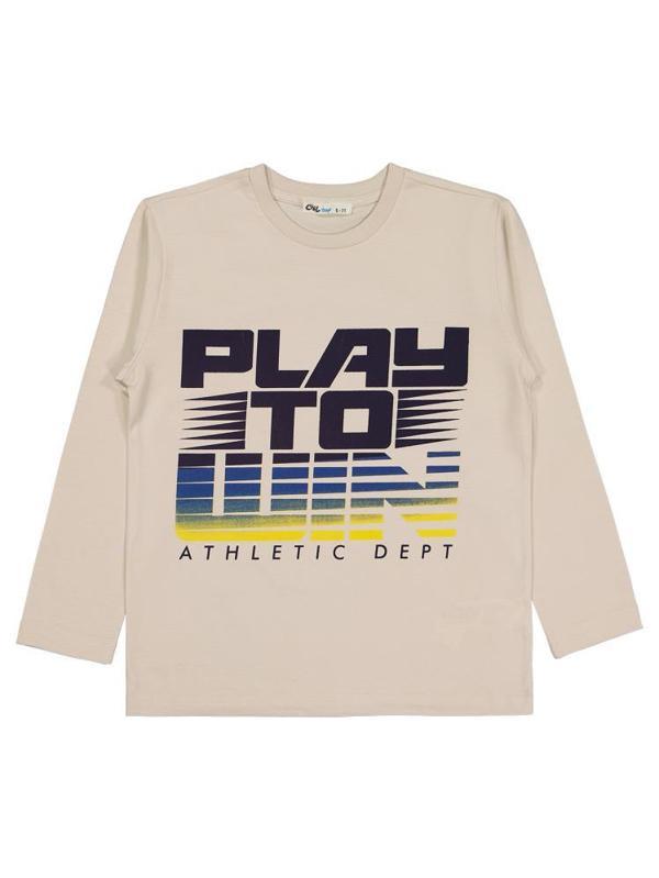 Civil Boys Play To Wın Baskılı 6-9 Yaş Sweatshirt - Bej7-8 Yaş - Image 1