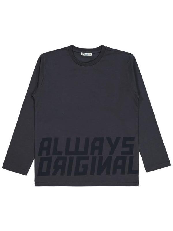 Civil Boys Always Orıgınal Baskılı 10-13 Yaş Sweatshirt - Gri13-14 Yaş - Image 1