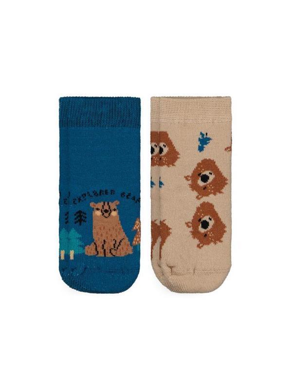 Civil Baby Bear Havlu 6-18 Ay 2'li Bebek Erk Çorap Set - Standart12 Ay - Image 1