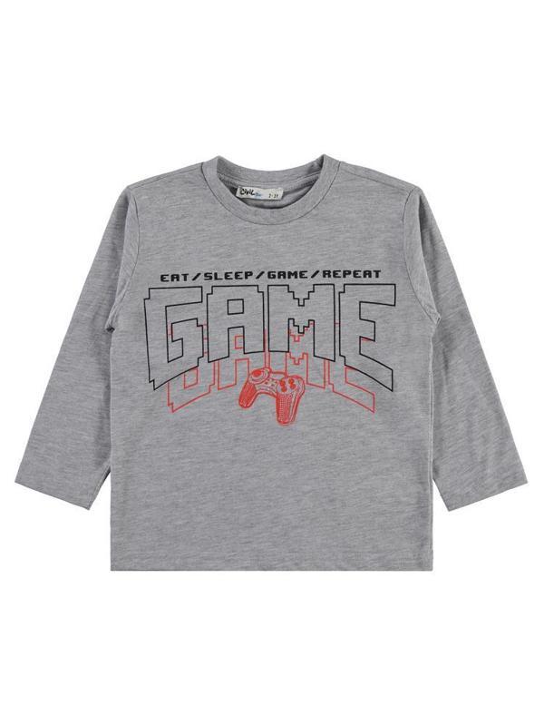 Civil Boys Game Baskılı 2-5 Yaş Sweatshirt - Gri4-5 Yaş - Image 1