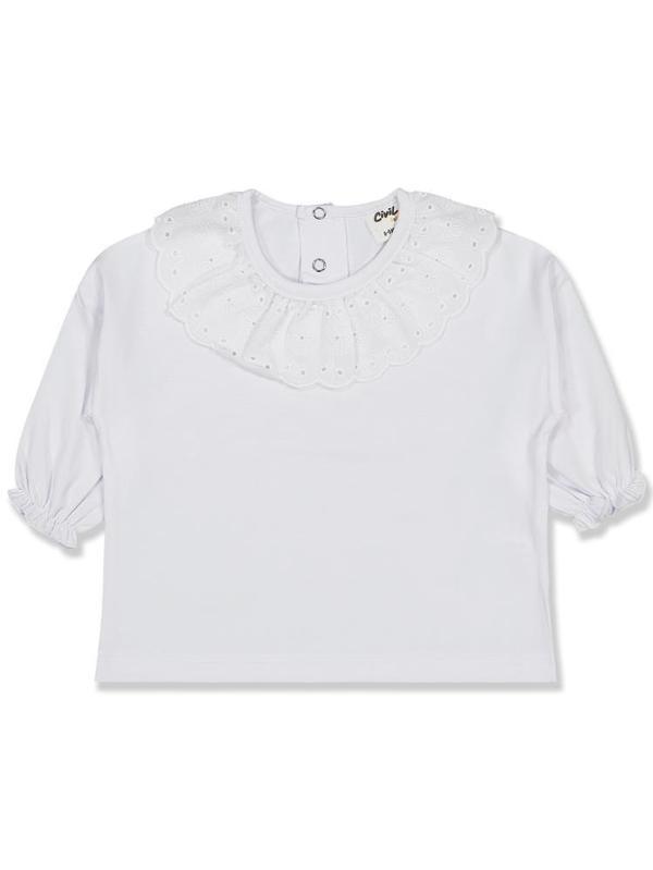 Civil Baby Fisto Yakalı 6-18 Ay Sweatshirt - Beyaz9-12 Ay - Image 1