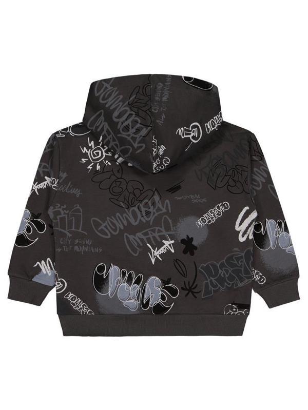Civil Boys Grafiti Empirme Baskılı 10-13 Yaş Sweatshirt - Gri13-14 Yaş - Image 1