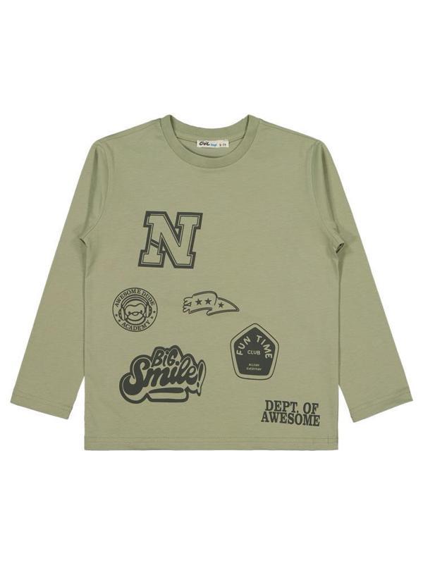 Civil Boys N Dept Of Baskılı 6-9 Yaş Sweatshirt - Haki7-8 Yaş - Image 1