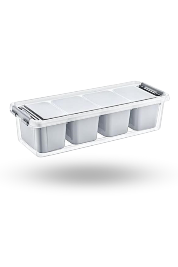 Büro Ev Ofis Mutfağı için 3,5LT 4 Bölmeli Derin Gıda Saklama Kutusu - Image 1