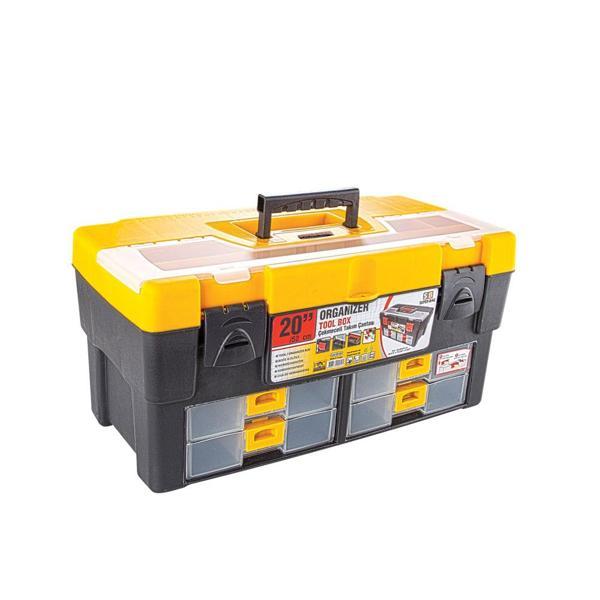 Büro Ev Ofis için 52CM Plastik Kilitli Çekmeceli Takım Çantası - Image 1