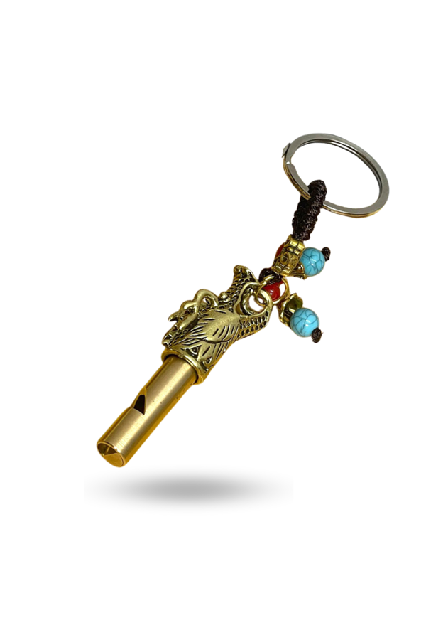 Büro Ev Ofis Hediyesi için Antik Metal Düdüklü Anahtarlık - Image 1