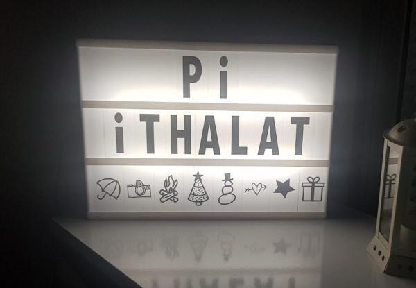 Büro Ev Ofis Hediyesi için Harflerle Işıklı Mesaj Veren Light Box Led Pano - Image 1