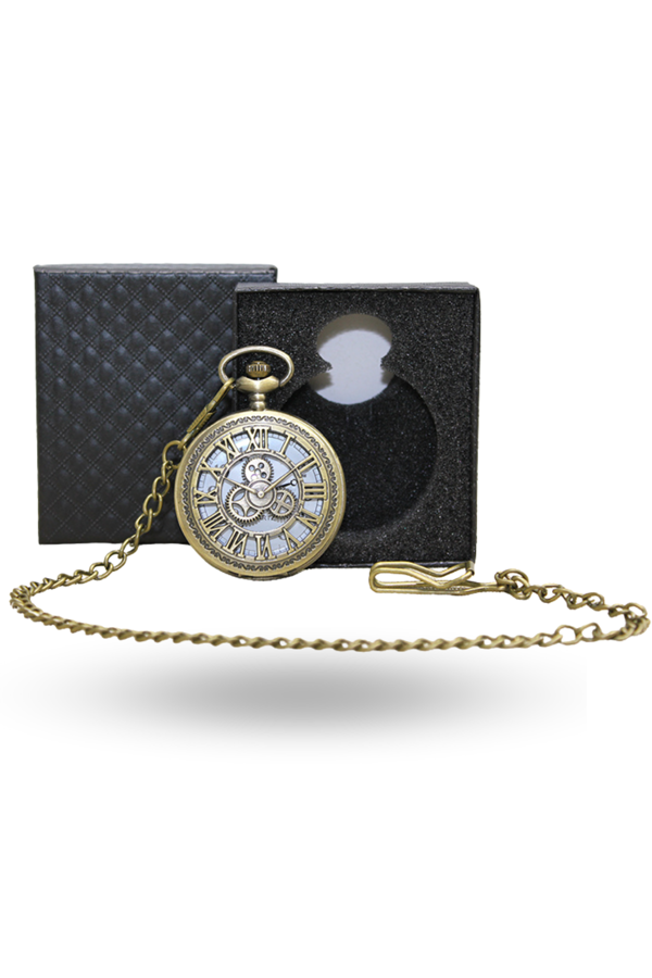 Büro Ev Ofis Hediyesi için Kutulu Antik Mekanik Figür Köstekli Saat - Image 1