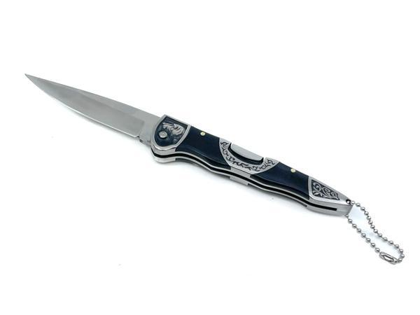 Pointer İşlemeli Katlanır Çakı Karartılmış Meşe Sap - Image 1