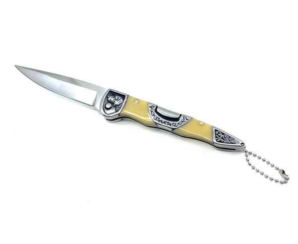Pointer İşlemeli Katlanır Çakı - Krem - Image 1