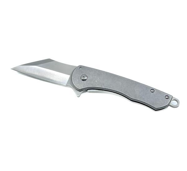 Metal Gövde Frame Lock Katlanır Çakı - Satin Krom - Image 1