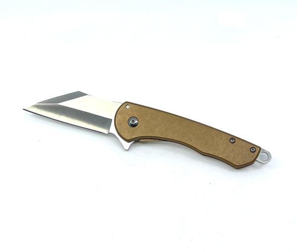 Metal Gövde Frame Lock Katlanır Çakı - Bakır - Image 1