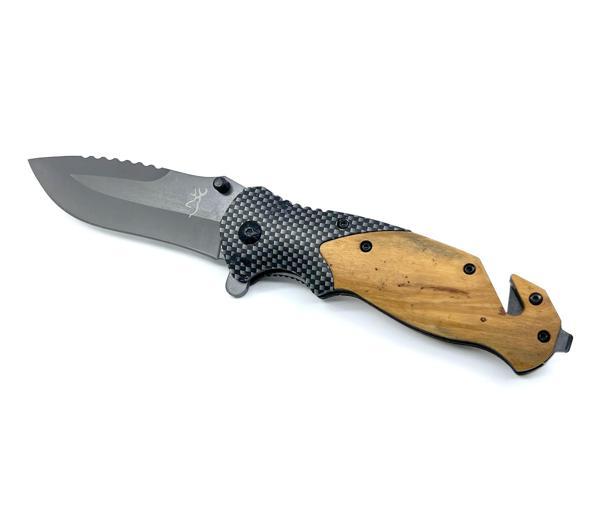 Zeytin Ağacı Kabze Flipper Kamp Çakısı - Image 1