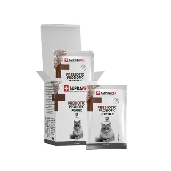 Supravet Bağışıklık Güçlendirici Kediler için Toz Probiyotik ve Prebiyotik Takviyesi 1,5 Gr - Image 1