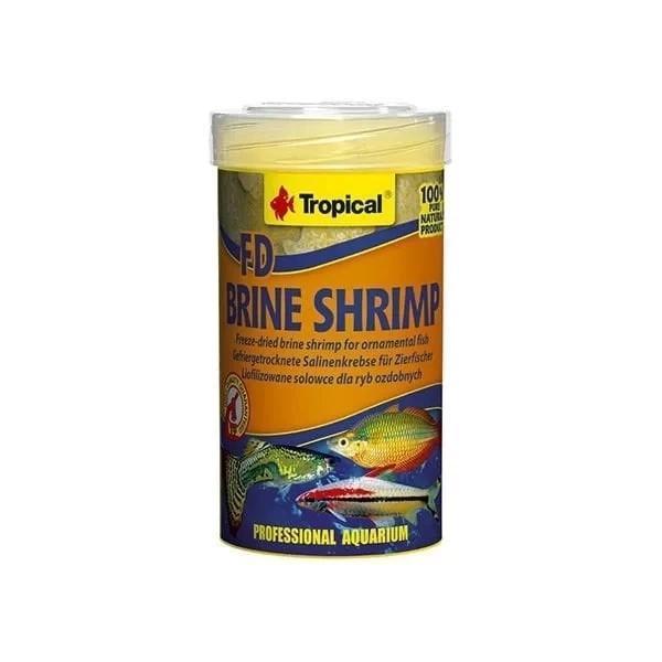 Tropical FD Brine Shrimp Kurutulmuş Küp Karides Süs Balık Yemi 100 Ml 10 Gr - Image 1
