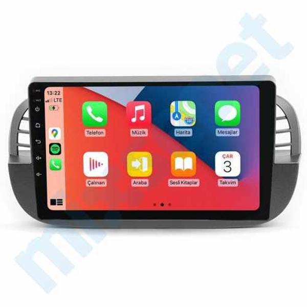 Maygo Fiat 500 / 500C Siyah 2011-2015 4 Gb Ram 64 Gb Hafıza Qled 9 İnç Android Auto Ve Carplay  - Image 1