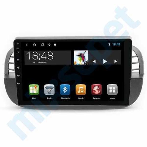 Maygo Fiat 500 / 500C Siyah 2011-2015 4 Gb Ram 32 Gb Hafıza Qled 9 İnç Android Auto Ve Carplay  - Image 1
