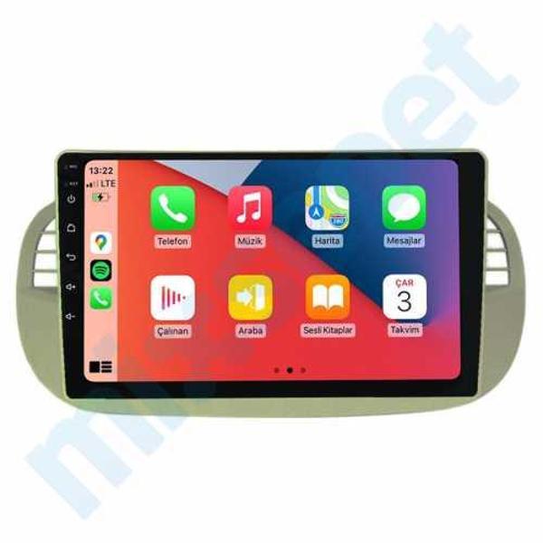 Maygo Fiat 500 / 500C Beyaz 2011-2015 6 Gb Ram 64 Gb Hafıza Qled 9 İnç Android Auto Ve Carplay  - Image 1