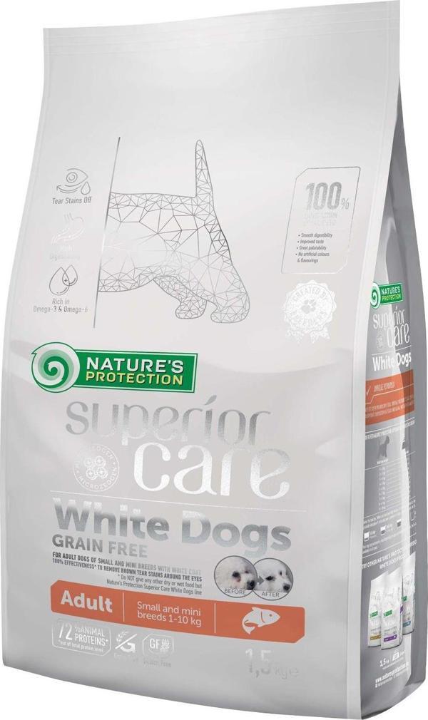 Superior Care Beyaz Tüylü Köpekler İçin Tahılsız Somonlu Küçük Irk Köpek Maması 1,5kg - Image 1