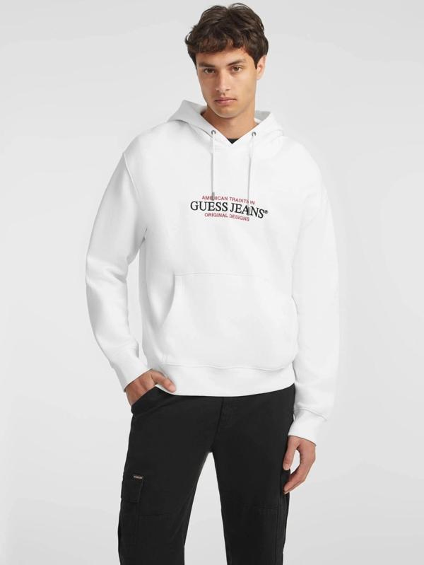 Guess Jeans Erkek Beyaz Sweatshirt M4YQ23K9V31-G011 - Image 1