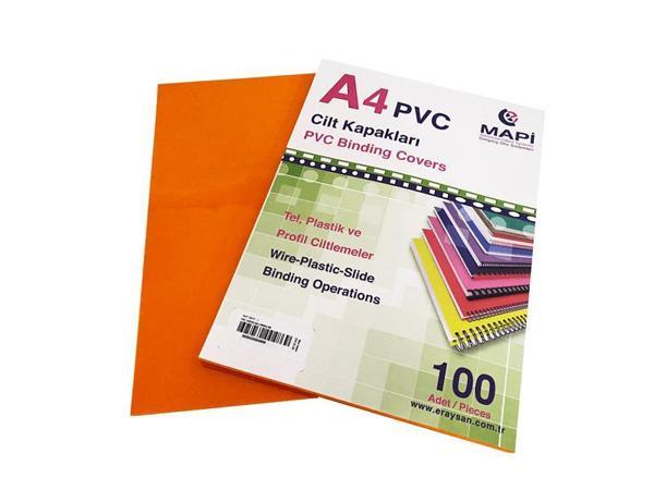 Mapi A4 Cilt Kapağı 160 Mm Turuncu 100 Lü 2040208 (1 Paket 100 Adet) - Image 1