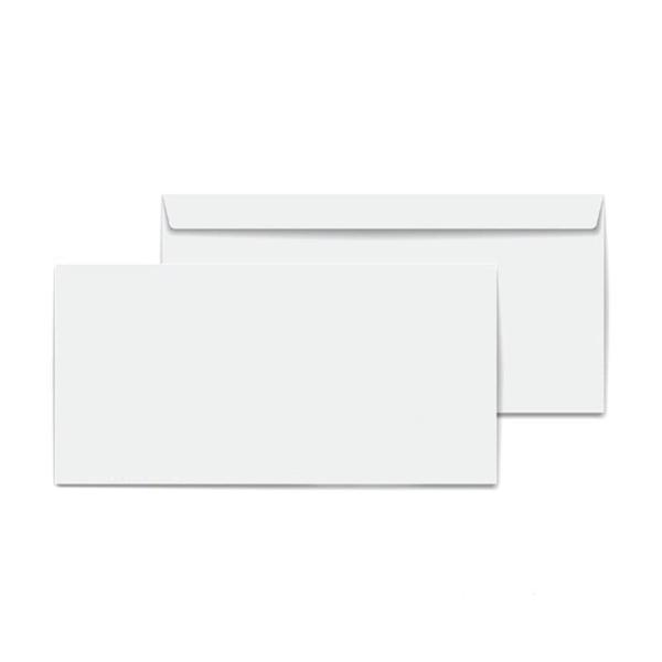 Elitstore Diplomat Zarf Beyaz Penceresiz 90 gr. 10.5 cm x 24 cm 100'lü Paket - Image 1