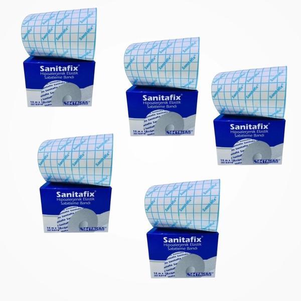 Betasan Sanita Fix Flaster 10cm x 10m - 5 Adet - Image 1