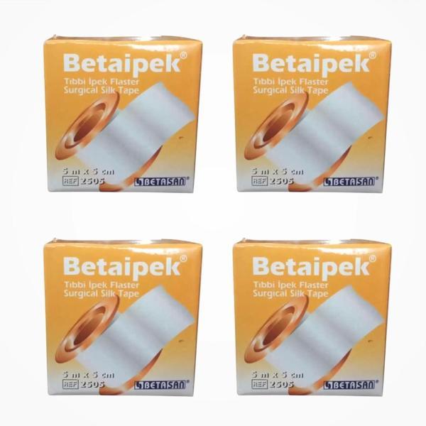 Betasan İpek Flaster 5cm x 5m - 4 Adet - Image 1