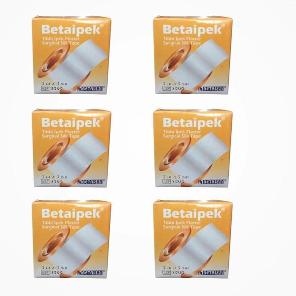 Betasan İpek Flaster 5cm x 5m - 6 Adet - Image 1
