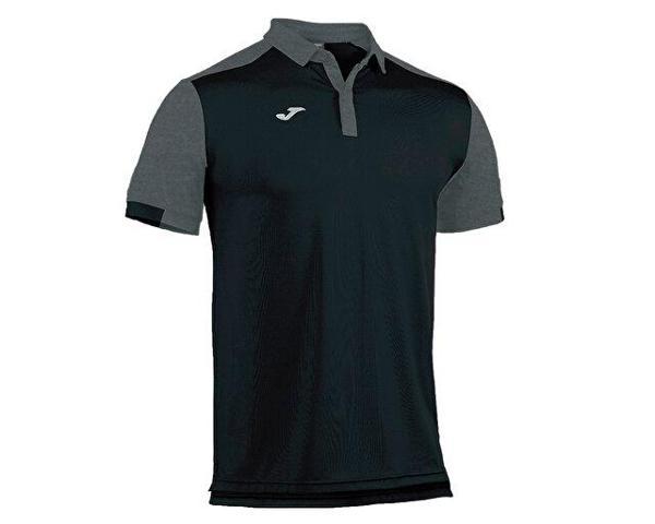 Joma Erkek Tenis Tişörtü Siyah Comfort Polo Shirt Ss Cotton 100527.100 - Image 1