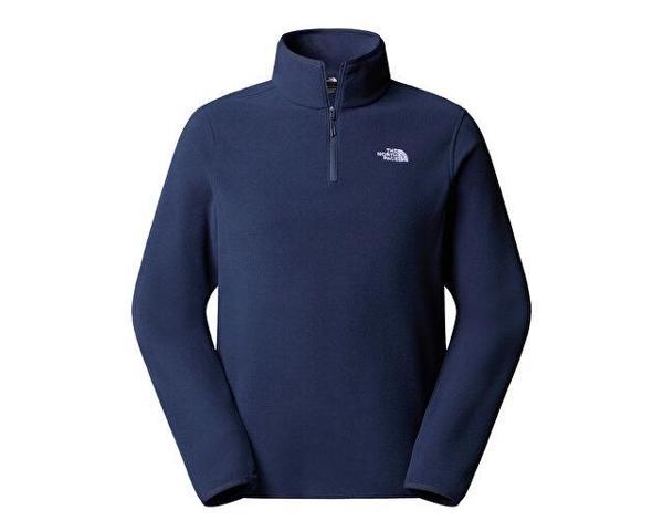 The North Face M Glacier Fleece 1/4 Zip Jacket Kadın Outdoor Parka NF0A8D0Q8K21 Lacivert - Image 1